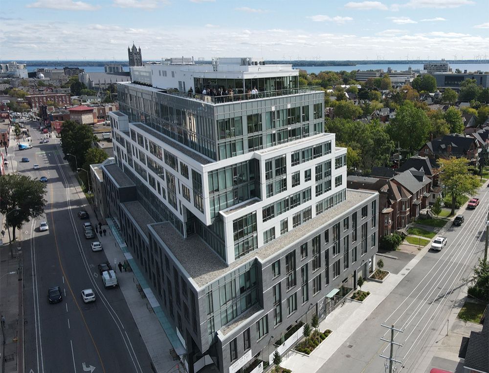 Unity Point Aerial exterior of unity point student housing